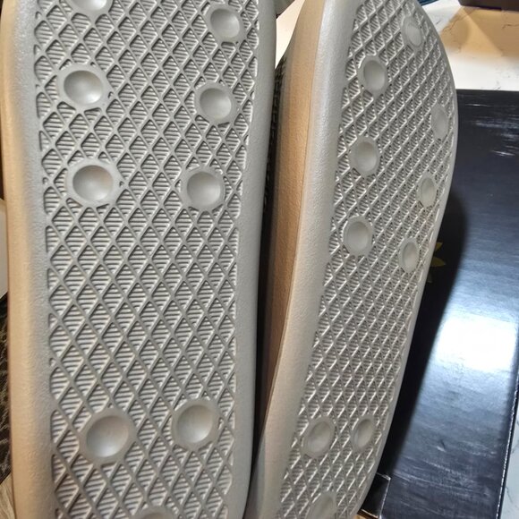 New Mens ADIDAS ADILETTE AYOON X DIME SLIDE IG2043 BROWN GOLD SIZE 10 NEW W 11 - Picture 7 of 14